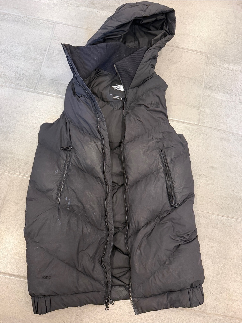 The North Face Black Hooded Down Puffer Vest